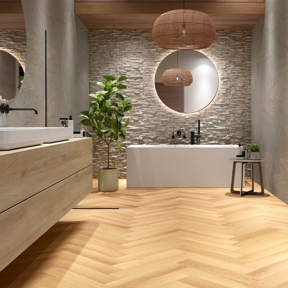 Фото вінілового покриття в інтер'єрі - Круазетт HZB 1202