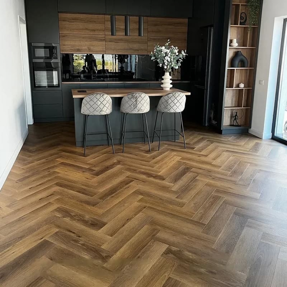 Фото вінілового покриття в інтер'єрі - Georgetown Oak CA 147