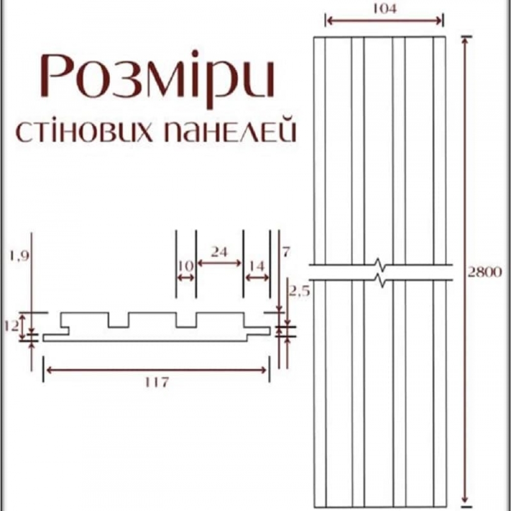 Фото стінова панель супер профіль розмір