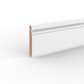HAMBURG STYLE 100 MM БІЛИЙ ПЛІНТУС DOELLKEN МДФ