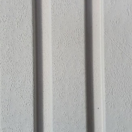 Фото стінова панель супер профіль цемент білий-2