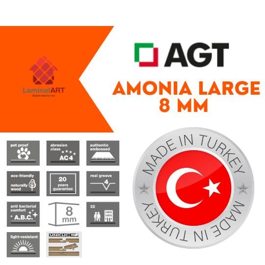 Купити ламінат у Києві, Турецький ламінат, AGT Amonia Large 8 mm, недорого, з доставкою, вологостійкий ламінат, під теплу підлогу, 8 мм, ламінат AGT офіційний сайт, ламінат AGT купити, AGT ламінат офіційний, ламінат Туреччина AGT, ламінат AGT, водостійка підлога АГТ, купити АГТ, АГТ купити Київ