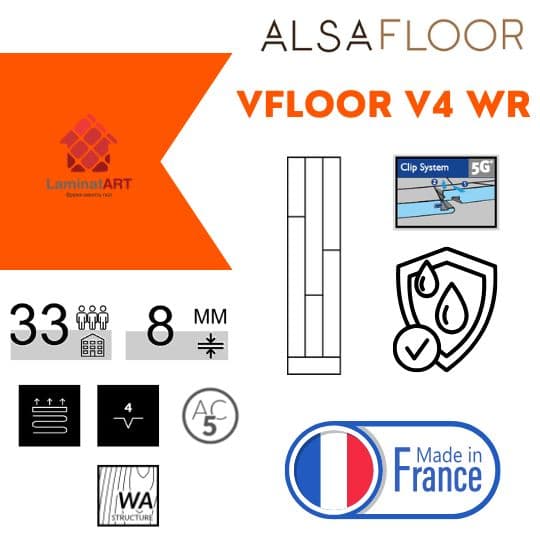 Купити ламінат у Києві, французький ламінат, Alsafloor Vfloor V4 WR, недорого, з доставкою, водостійкий ламінат, під теплу підлогу, 8 мм, ламінат Alsafloor офіційний сайт, ламінат Alsafloor купити, Alsafloor ламінат офіційний, ламінат Франція Alsafloor, ламінат Alsafloor, водостійка підлога Альсафлор, купити Альсафлор Київ, Альсафлор купити Київ, 33 клас ламінат