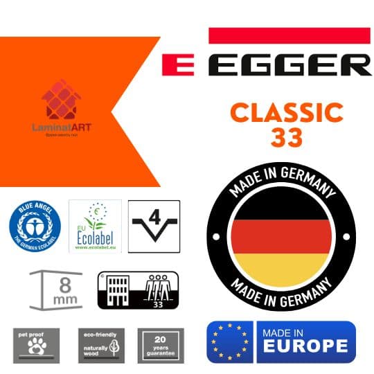 Купити ламінат у Києві, Німецький ламінат, Egger Classic 33, недорого, з доставкою, вологостійкий ламінат, під теплу підлогу, ламінат Egger офіційний сайт, ламінат Egger купити, Egger ламінат офіційний, ламінат Німеччина Egger, ламінат Egger, водостійка підлога Егер, купити Егер Київ, Егер купити Київ, 33 клас ламінат, 8 мм товщина, ламінат з фаскою