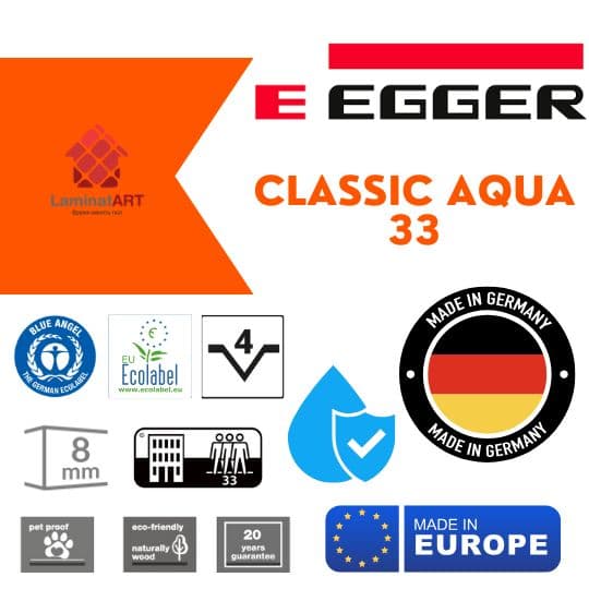 Купити ламінат у Києві, Німецький ламінат, Egger Classic Aqua 33, недорого, з доставкою, вологостійкий ламінат, під теплу підлогу, ламінат Egger офіційний сайт, ламінат Egger купити, Egger ламінат офіційний, ламінат Німеччина Egger, ламінат Egger, водостійка підлога Егер, купити Егер Київ, Егер купити Київ, 33 клас ламінат, 8 мм товщина, ламінат з фаскою