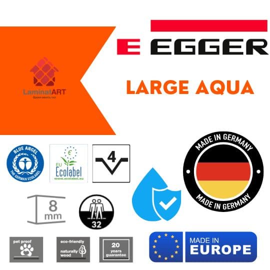 Купити ламінат у Києві, Німецький ламінат, Egger Large Aqua, недорого, з доставкою, вологостійкий ламінат, під теплу підлогу, ламінат Egger офіційний сайт, ламінат Egger купити, Egger ламінат офіційний, ламінат Німеччина Egger, ламінат Egger, водостійка підлога Егер, купити Егер Київ, Егер купити Київ, 32 клас ламінат, 8 мм товщина, ламінат з фаскою